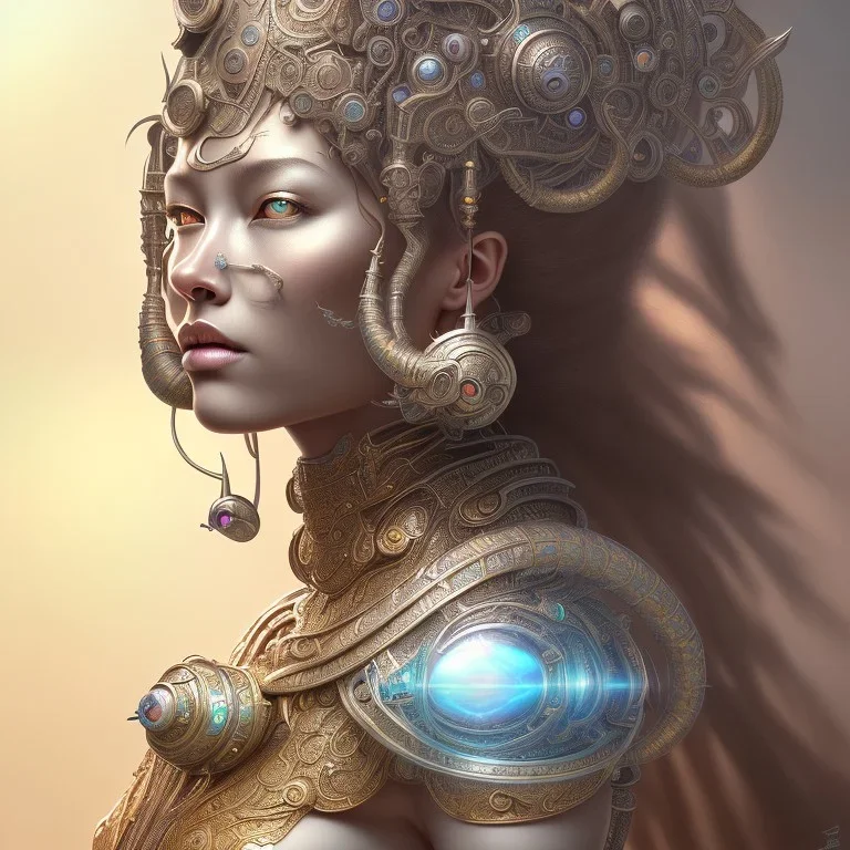 ssango fantasy, fantasy magic, intricate, sharp focus, illustration, highly detailed, digital painting, concept art, matte, artgerm and paul lewin and kehinde wiley, masterpiece silver elephant head bronze Asian African girl nice breast Afo hair turquoise sun rain waves