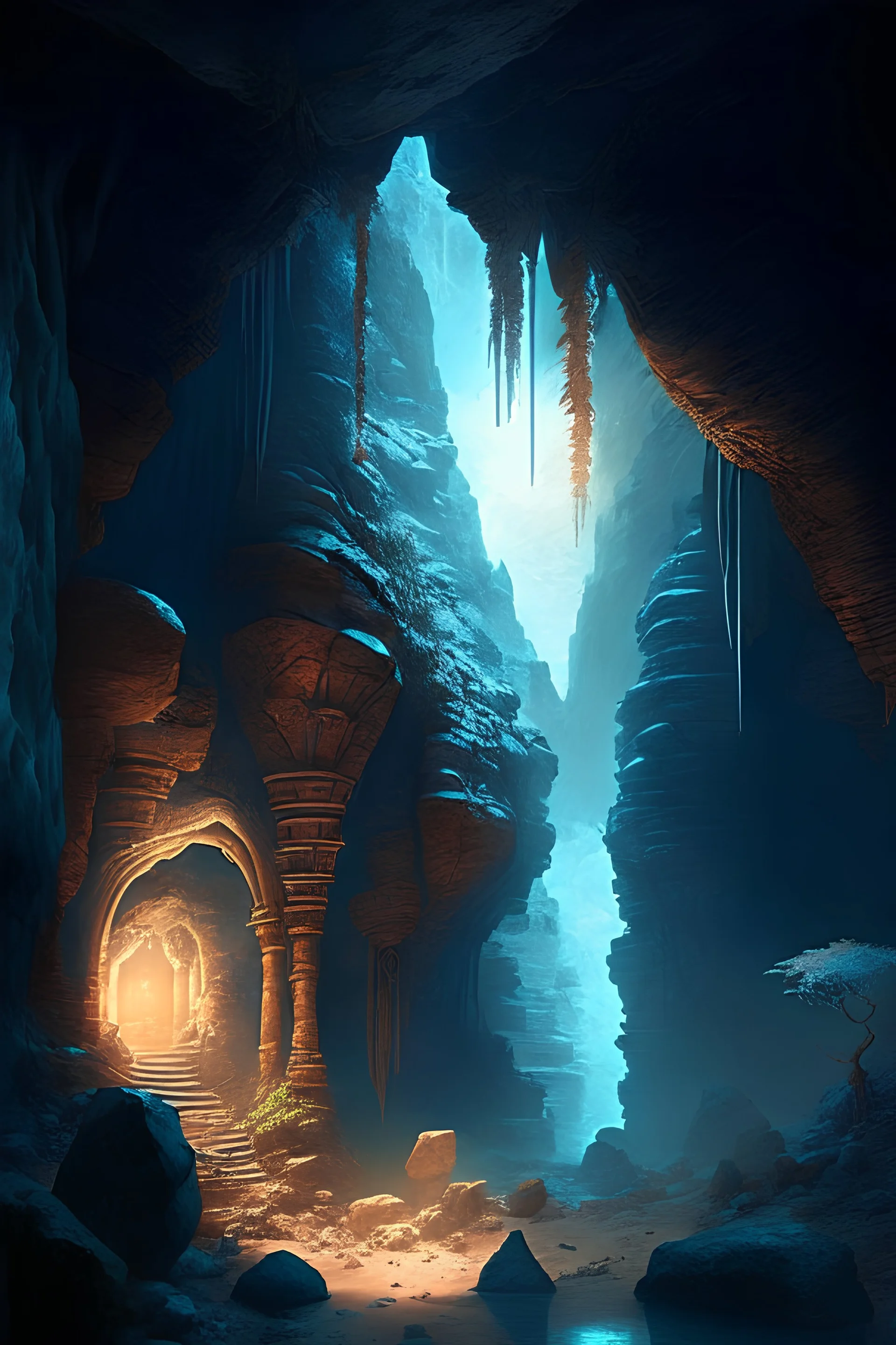 An ancient civilization hid in enchanted caves