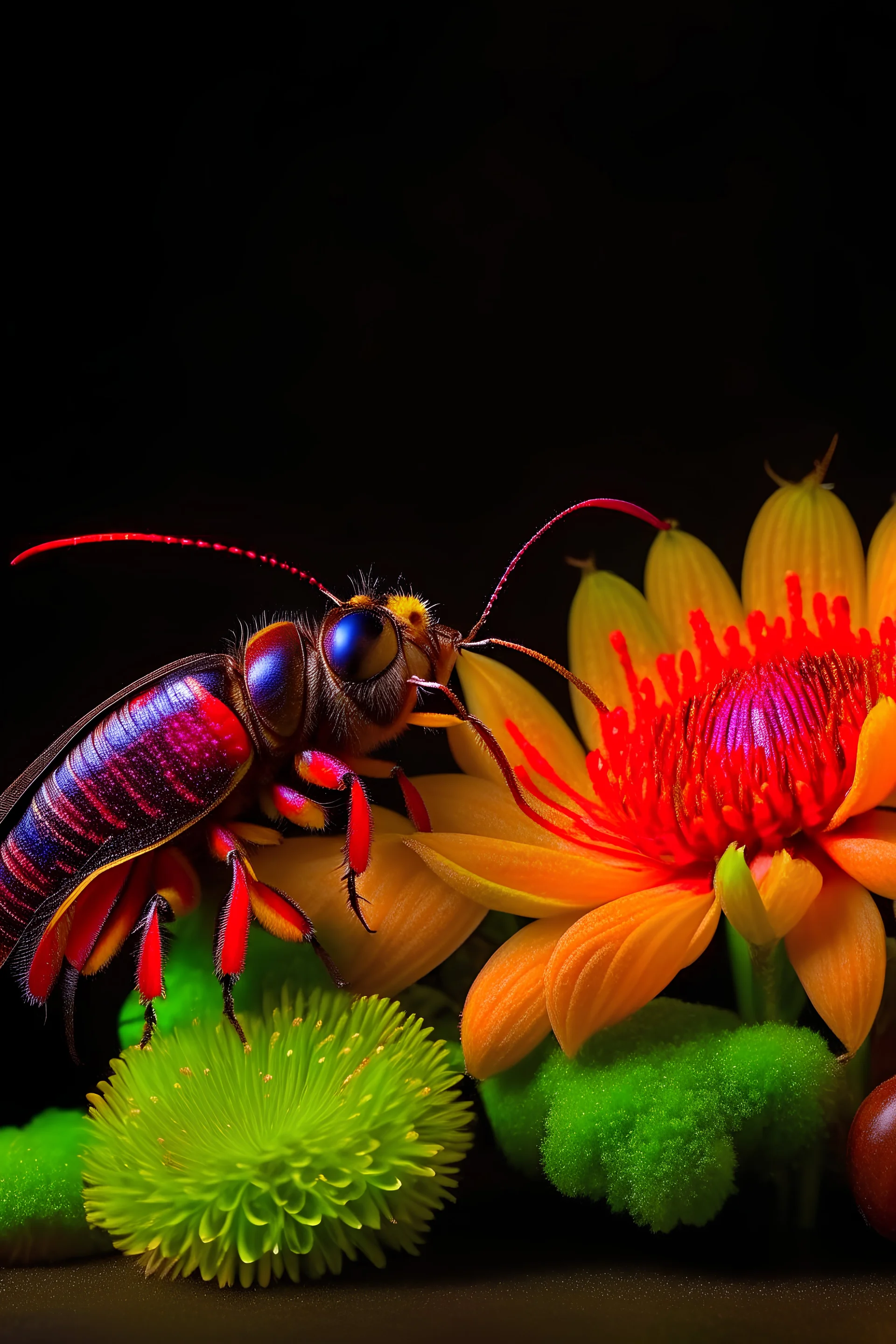 Flowers and cockroaches