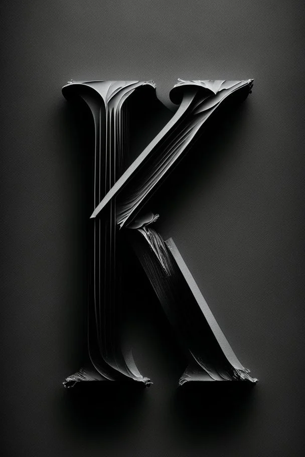 letter 'k' black colour, aesthetic,