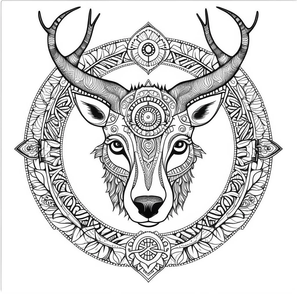 amazing animals, each forest animal art has an imaginary into one animal, Strange, imaginative, mandala coloring sheet, full view, don't draw repeated image again, realistic, only draw lines, coloring book, clean line art, –no sketch, color, –ar 3:4, white background, minimalistic black lines, minimal black color, low level black colors, coloring page, avoid thick black colors, thin black line art, avoid colors, perfect shape, perfect clear lines,