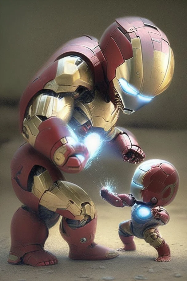 Baby iron man fight Zeno