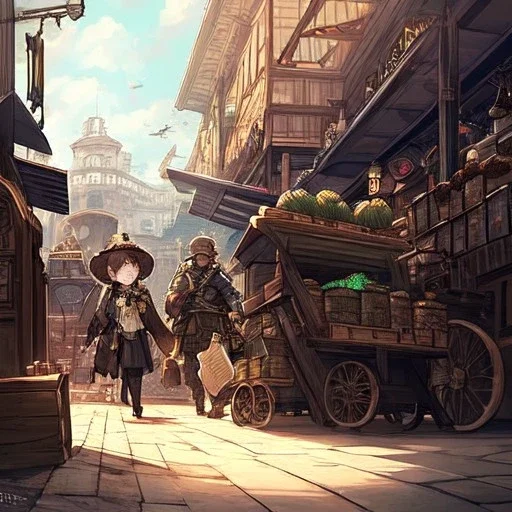 streetMarket, style steampunk,