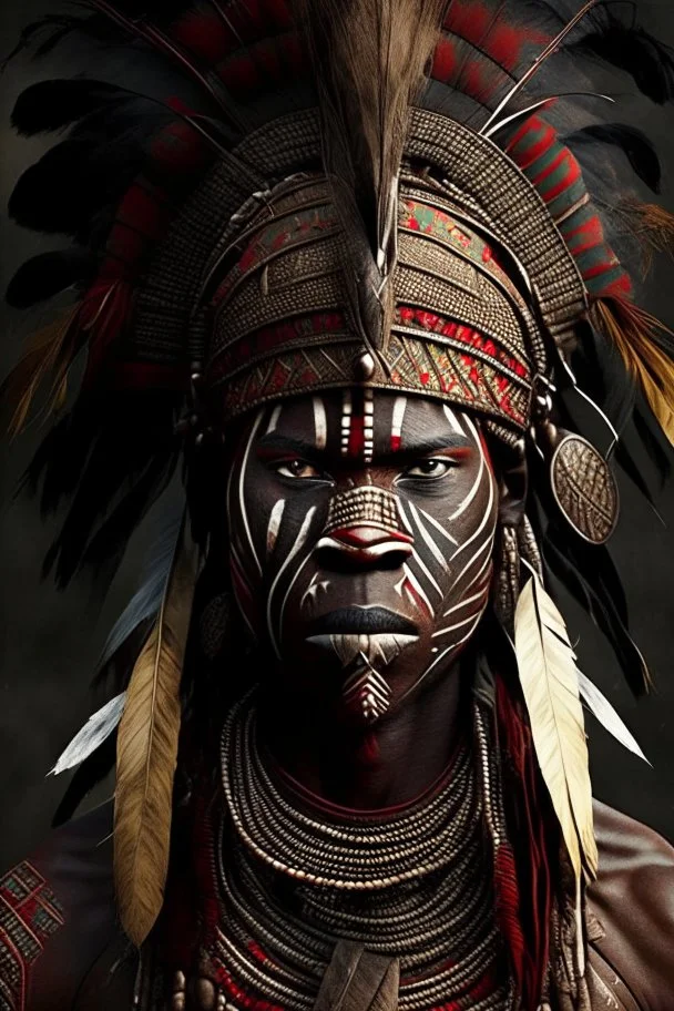 African Tribal Warrior