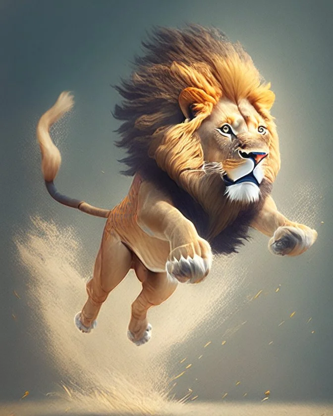 A lion in your secret design for jumping games