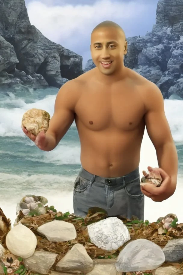 dwayne the rock johnson selling sea shells down by the sea shore