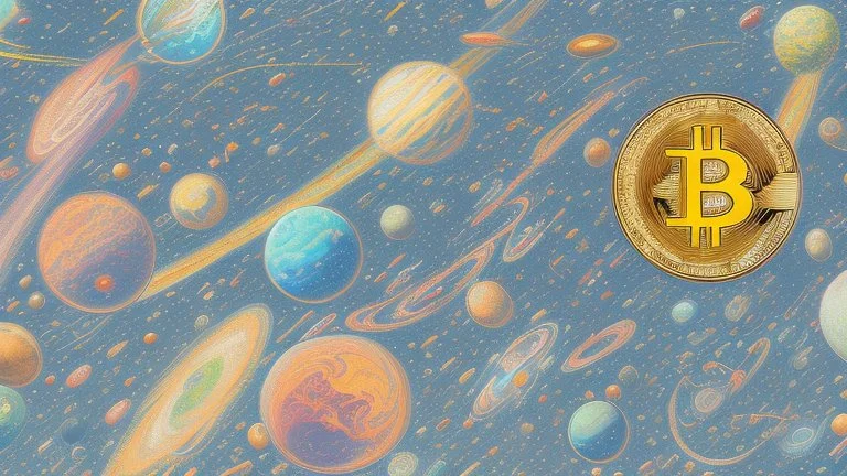 Bitcoin Galaxy by james jean