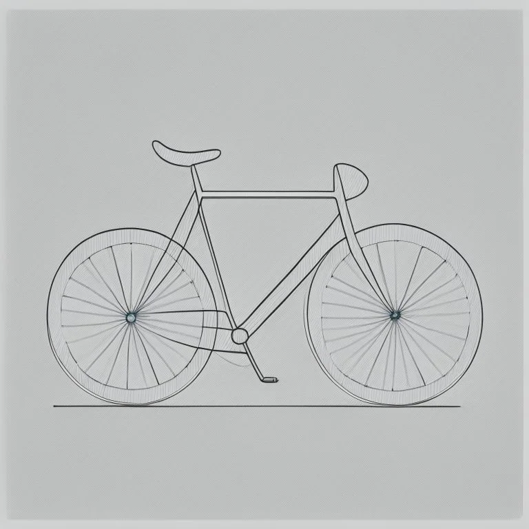 minimalistic bicycle drawing