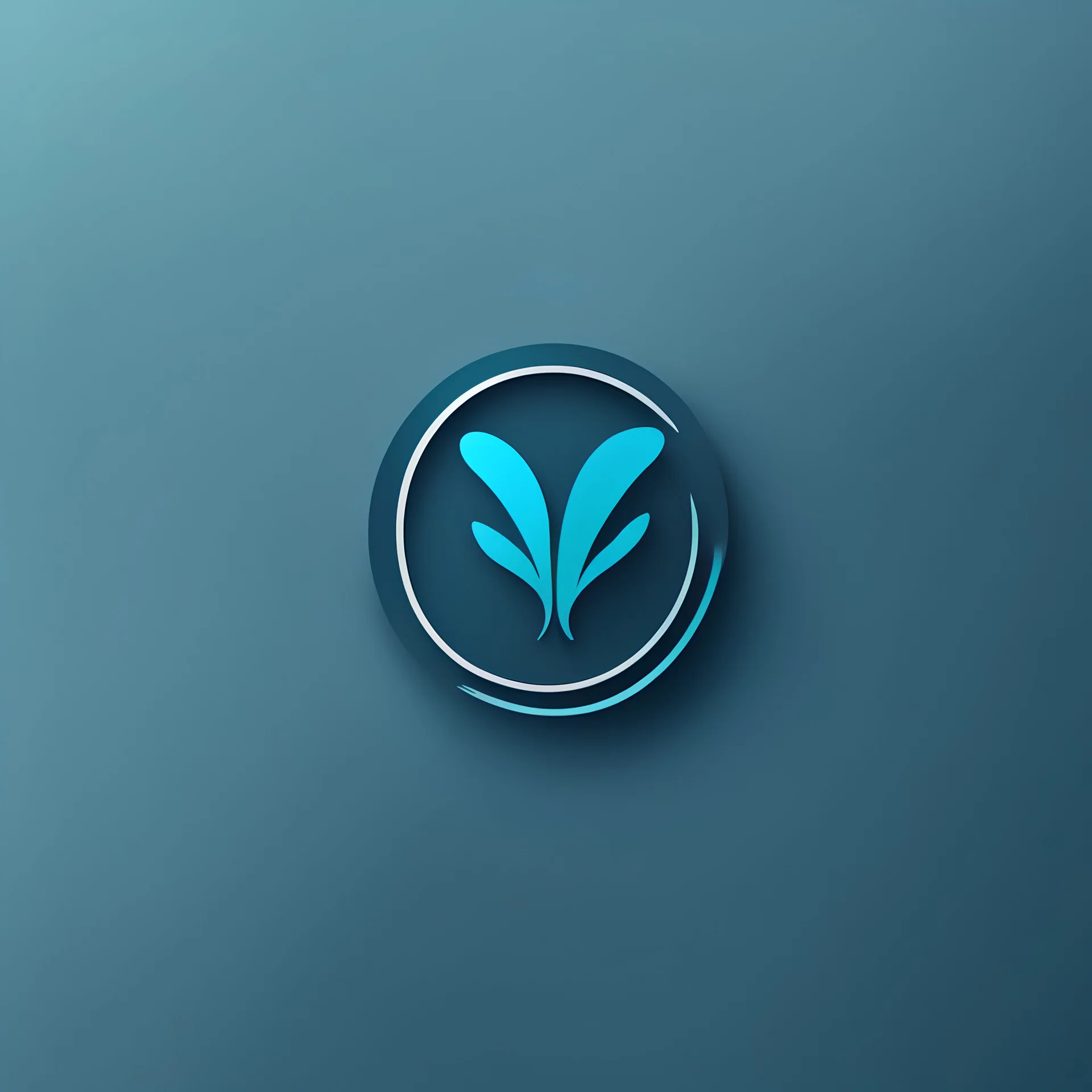 minimal logo design for ELNIVA with blue and cyan color