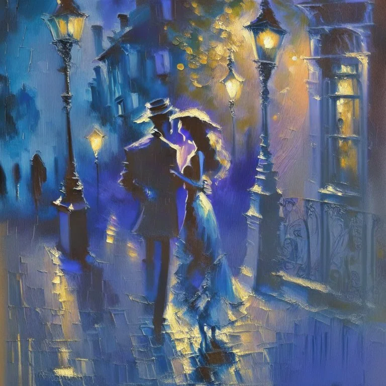 in the shadows romantic mood impressionist style