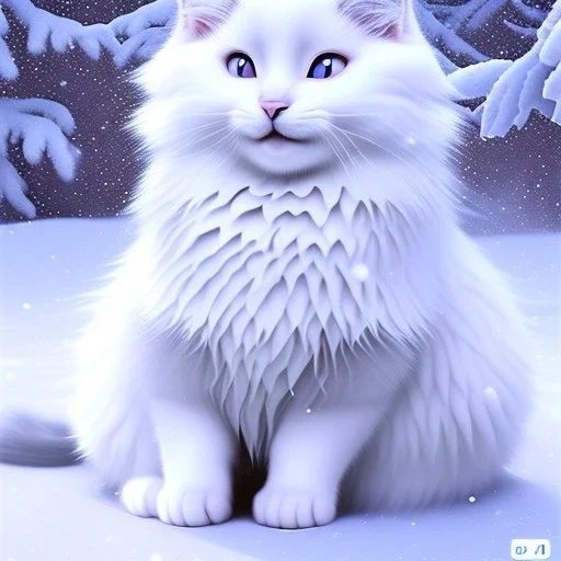 smooth hyper realistic, beautiful Japanese snow flower in crown, pale colors, dark cosmos background, cat еye, extremely sharp detail, finely tuned detail, ultra high definition, 8 k, unreal engine 5, ultra sharp focus, accurate sword wings, positive smile, lot of details, fit within portrait, Ambiance winter, perfect composition, perfect hair, perfect hands, finger up gestures