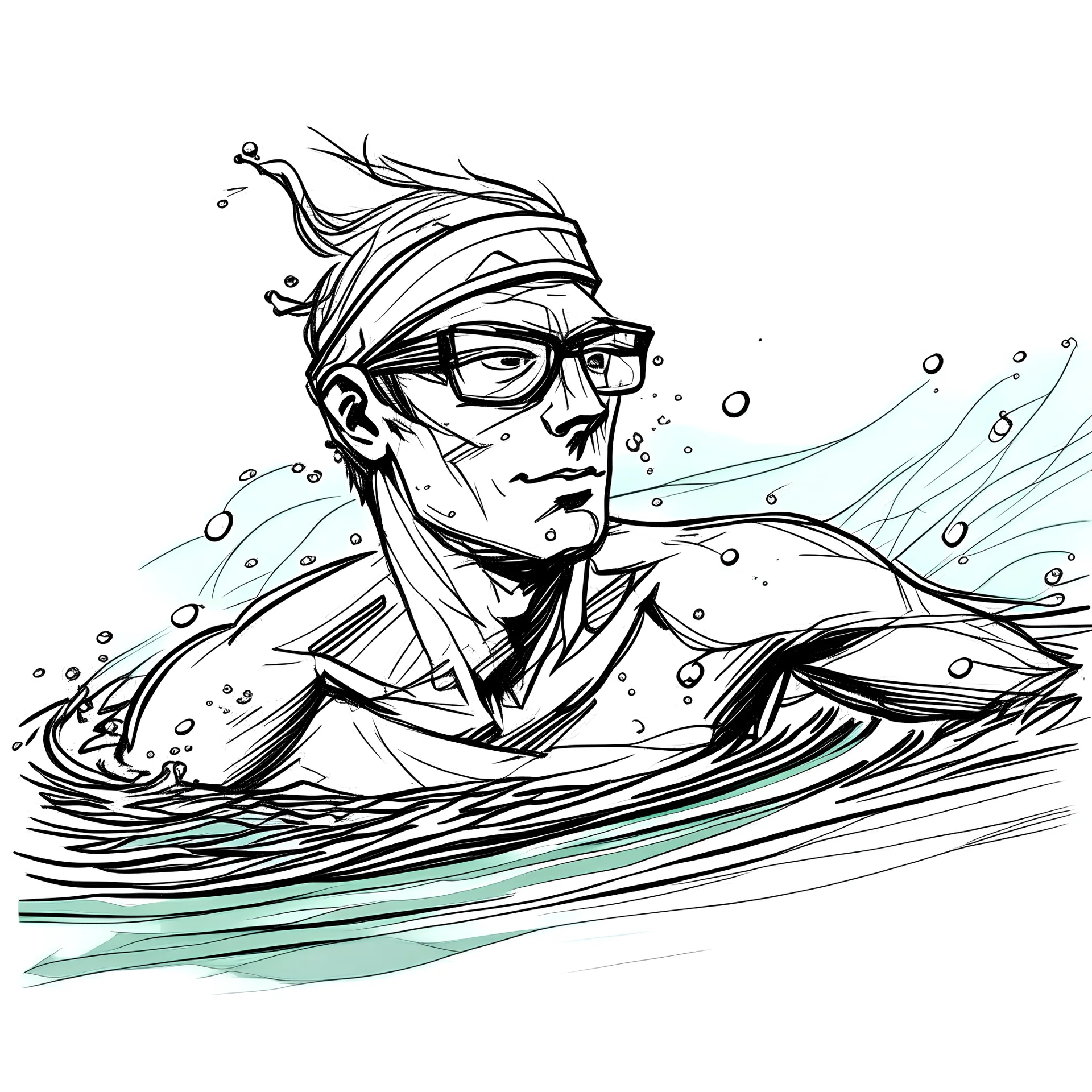 draw swimmer