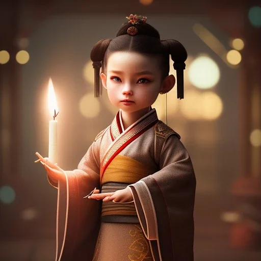 a cute litte rat wearing Hanfu, holding a large candle, BK complex detail, cinema, reality, detail, octane rendering, stoic cinematic 4k epic detailed photograph shot on kodak detailed bokeh cinematic hbo dark moody 8k, 85mm f/16 by leica