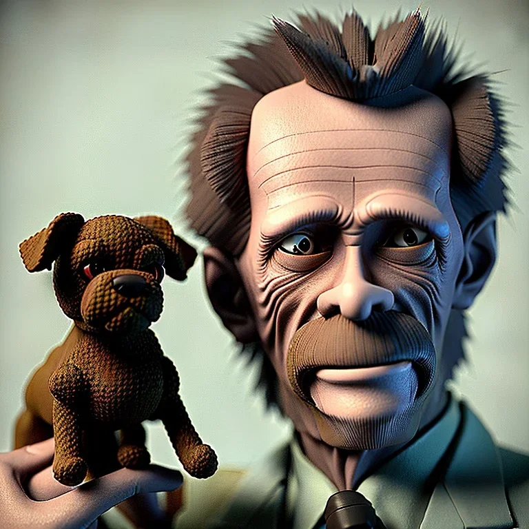 Portrait of an aristocratic old man holding a toy poodle in his arms, he looks like Willem dafoe, 8k, HD, cinematography, photorealistic, Cinematic, Color Grading, Ultra-Wide Angle, Depth of Field, hyper-detailed, beautifully color-coded, insane details, intricate details, beautifully color graded, Cinematic, Color Grading, Editorial Photography, Depth of Field, DOF, Tilt Blur, White Balance, 32k, Super-Resolution, Megapixel, ProPhoto RGB, VR, Halfrear Lighting, Backlight, Na