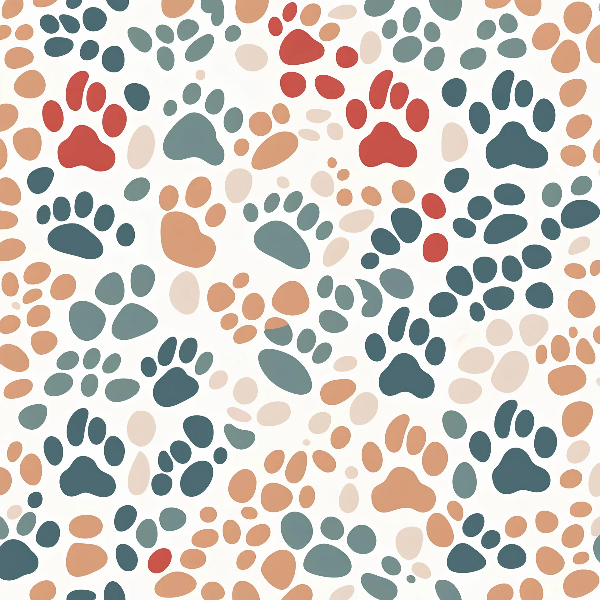 simple illustration of a dog paw print against a white background