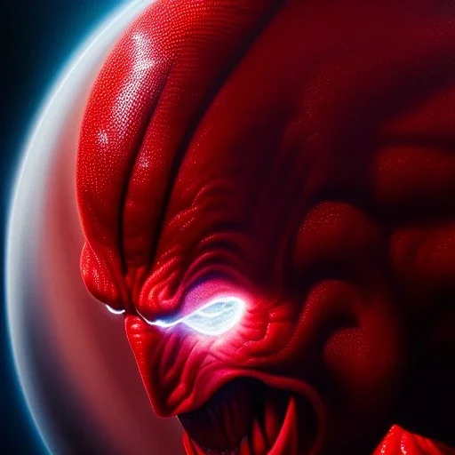 Ultra detailed fullbody Portrait in oil on canvas of Atrocitus Villain,extremely detailed digital painting, extremely detailed face,crystal clear Big glowing eyes, mystical colors ,perfectly centered image, perfect composition, rim light, beautiful lighting,masterpiece,8k, stunning scene, raytracing, anatomically correct, in the style of robert e howard and Wizyakuza and Ohrai Noriyoshi and Simon Bisley and uncannyknack