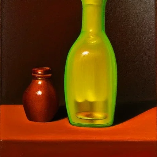 still life bottle