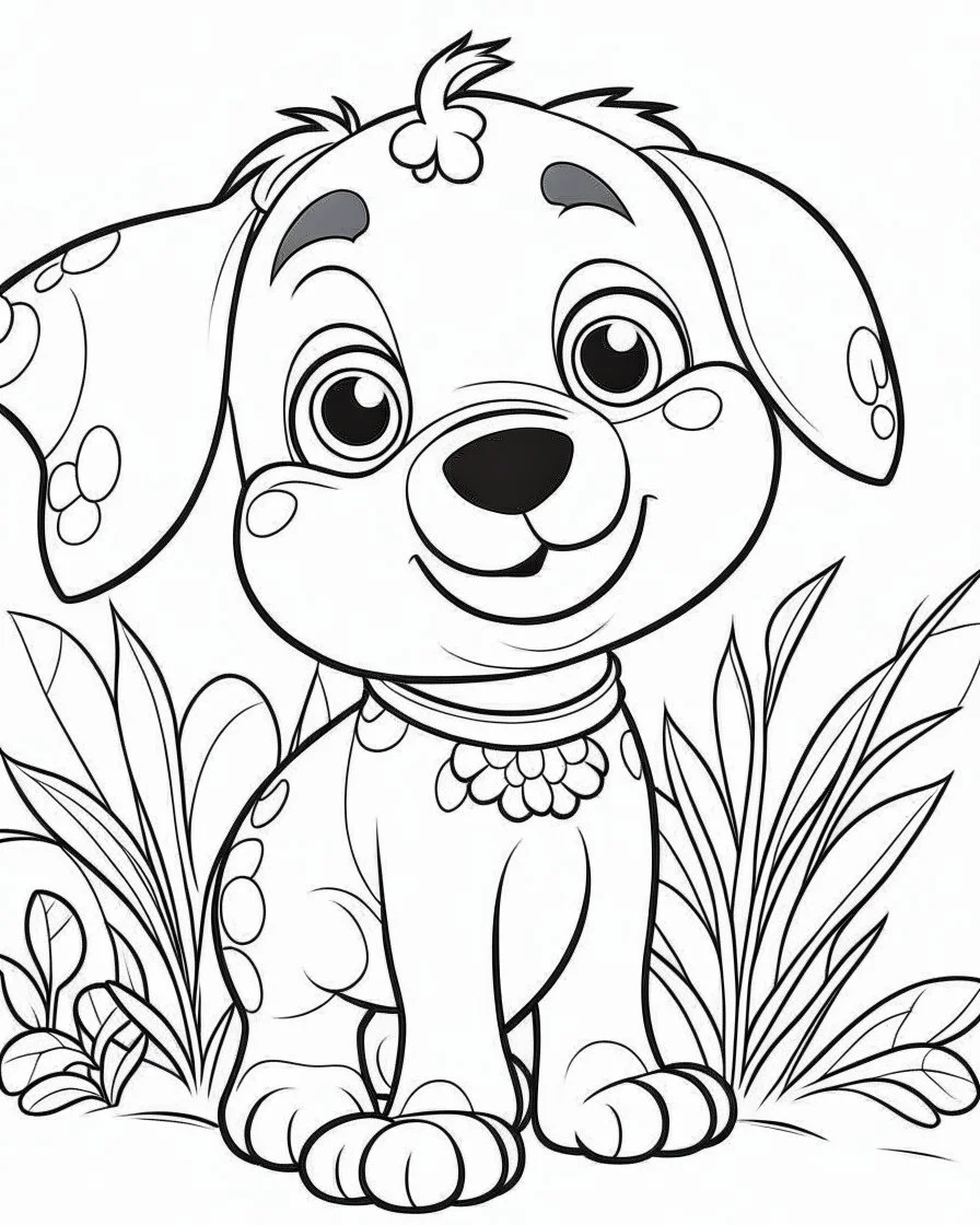 pet cartoons coloring pages , no black color, no no flower, b/w outline art for kids coloring book page, Kids coloring pages, full white, kids style, white background, whole body, Sketch style, full body (((((white background))))), only use the outline., cartoon style, line art, coloring book, clean line art, white background, Sketch style\