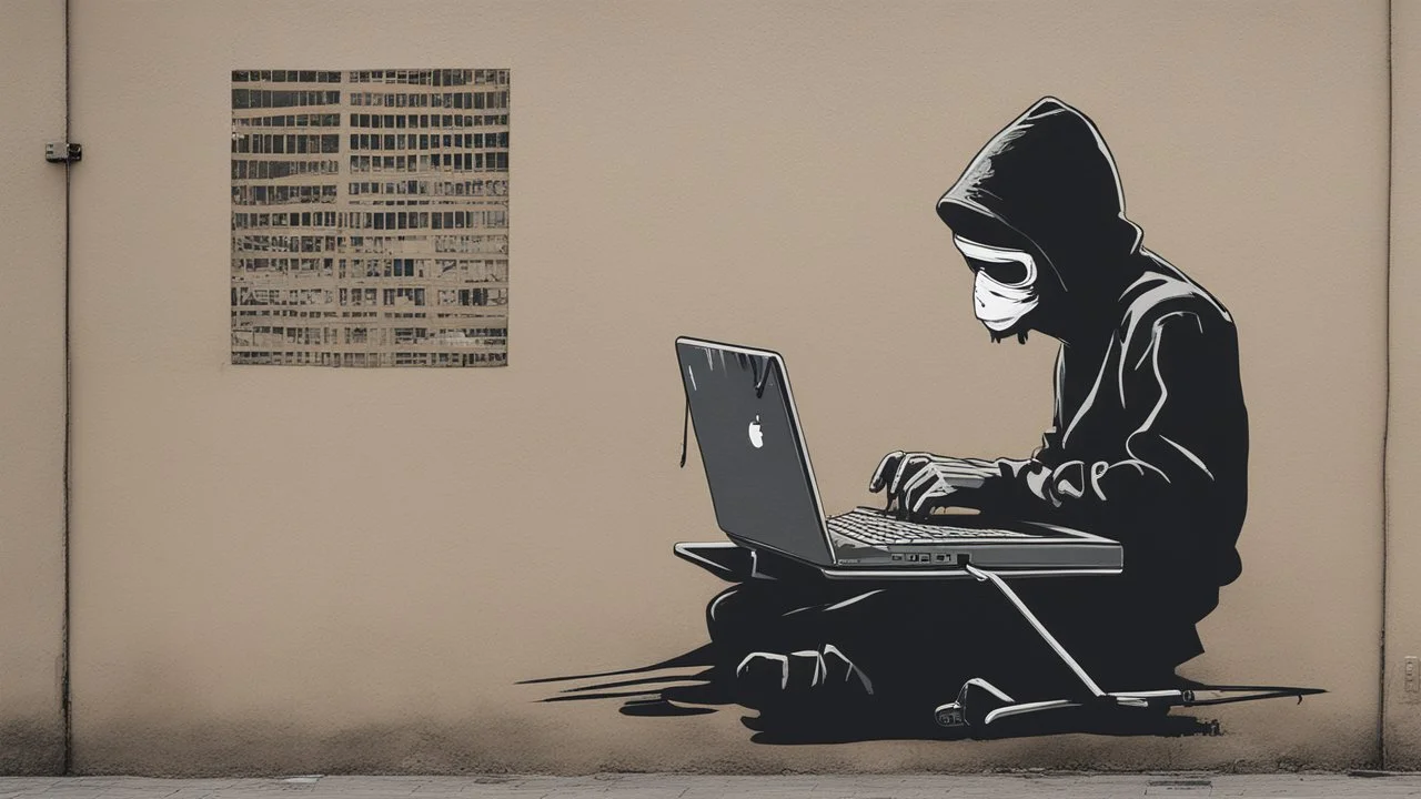 hacker by banksy