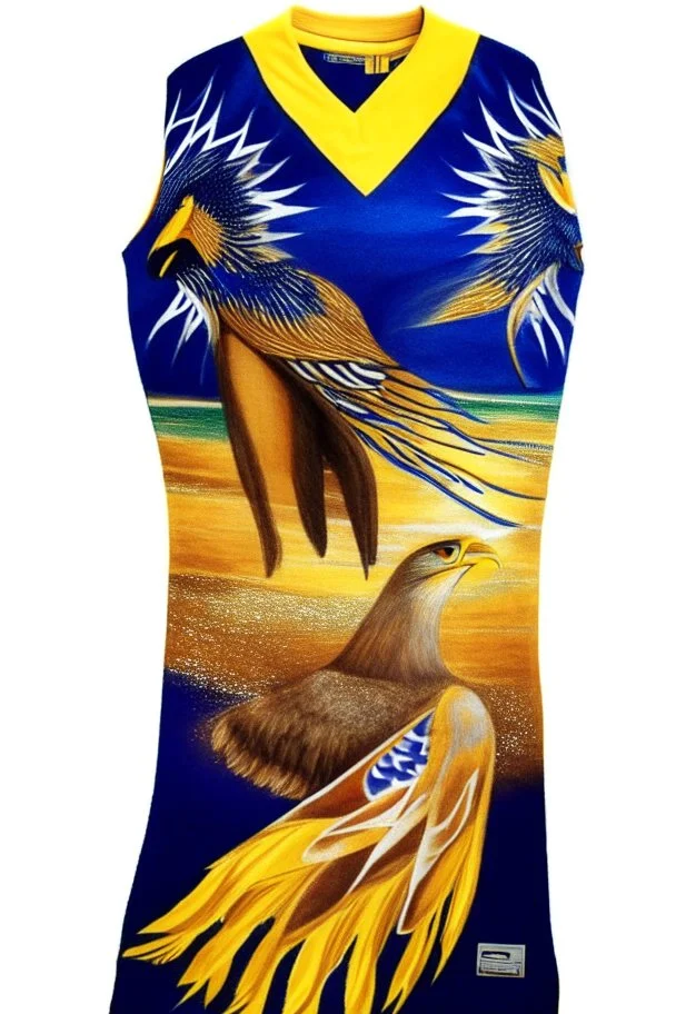 west coast eagles indigenous painting guernsey