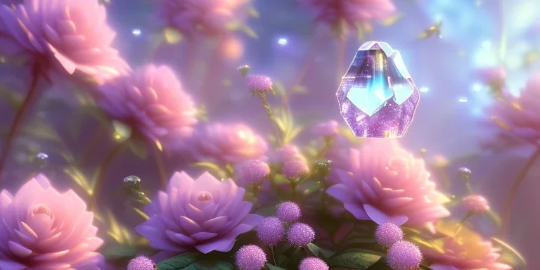 crystal subtle flower in a galactic ambiance beautiful fairy, transparent, delicate colors, in the foreground, full of details, smooth，soft light atmosphere, light effect，vaporwave colorful, concept art, smooth, extremely sharp detail, finely tuned detail, ultra high definition, 8 k, unreal engine 5, ultra sharp focus