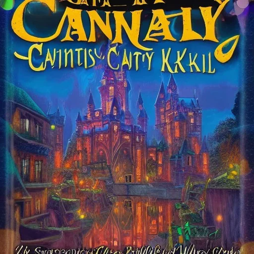 A magical canal city of wizards, witches and warlocks with a castle Mai Kemble style