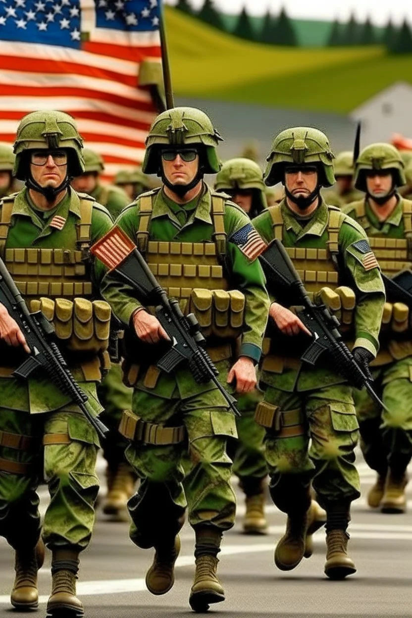 USA and Irish army