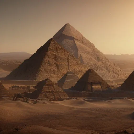 great pyramids in ruin, science fiction royalty