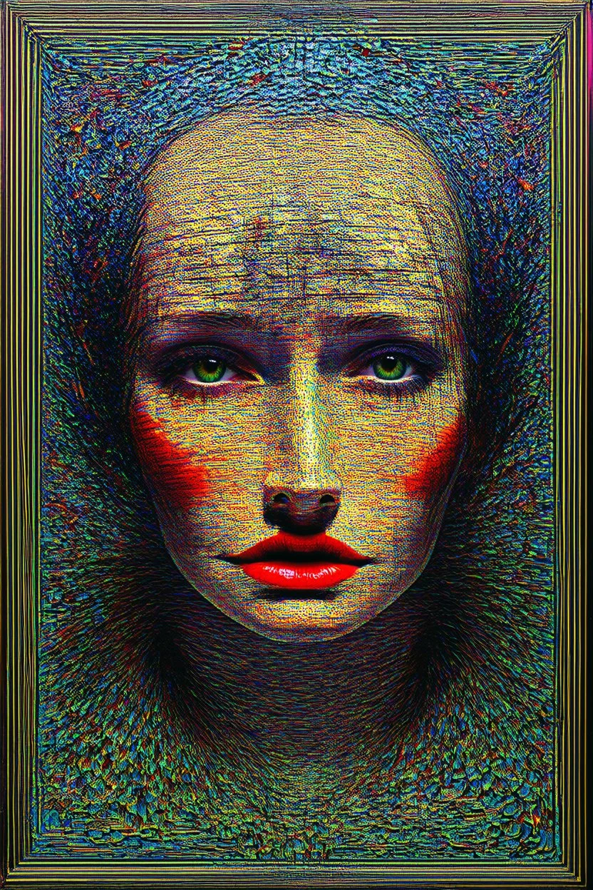 brushing against the edges of time; neo-surrealistic optical art