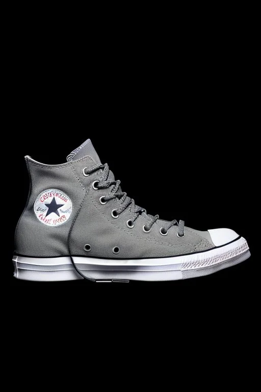A grey converse sneaker