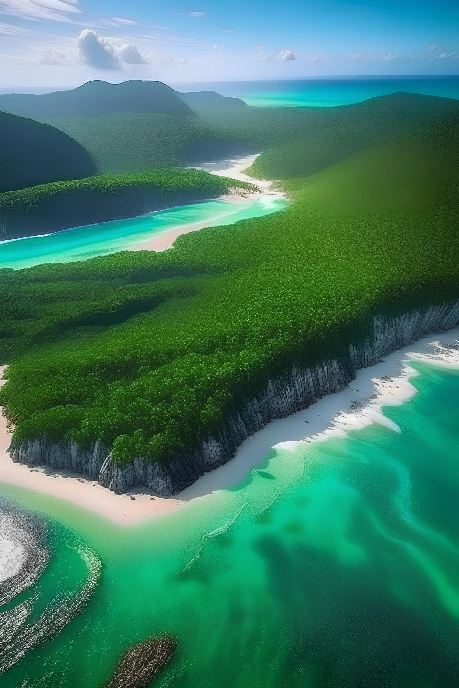 Breathtaking aerial shots showcase the beauty of untouched nature, with sweeping views of lush forests, pristine beaches, and majestic mountains.