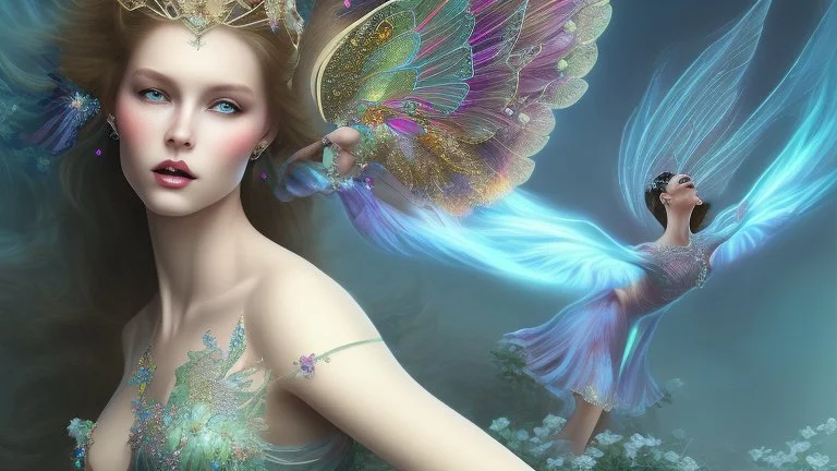 Gorgeous queenf fairy ascending