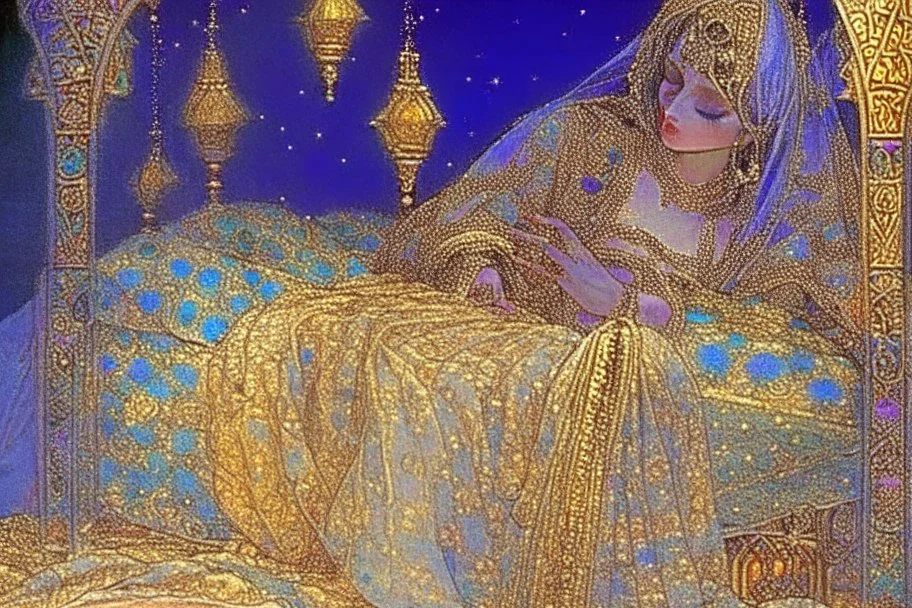 The night promised great warmth from a simoom, So we fell back to the tent, for the doom, And there re-treated— the city gates closed; Morning soon enough to return and resume. Omar Khayyam era. by artist "Andre-Charles Boulle" highly detailed, uplight, Pre-Raphaelite