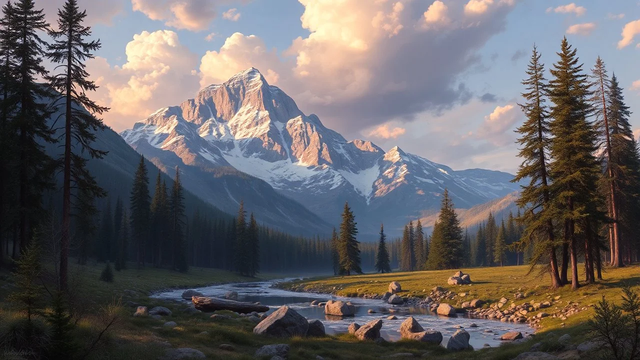 Create an image based on the work of Albert Bierstadt