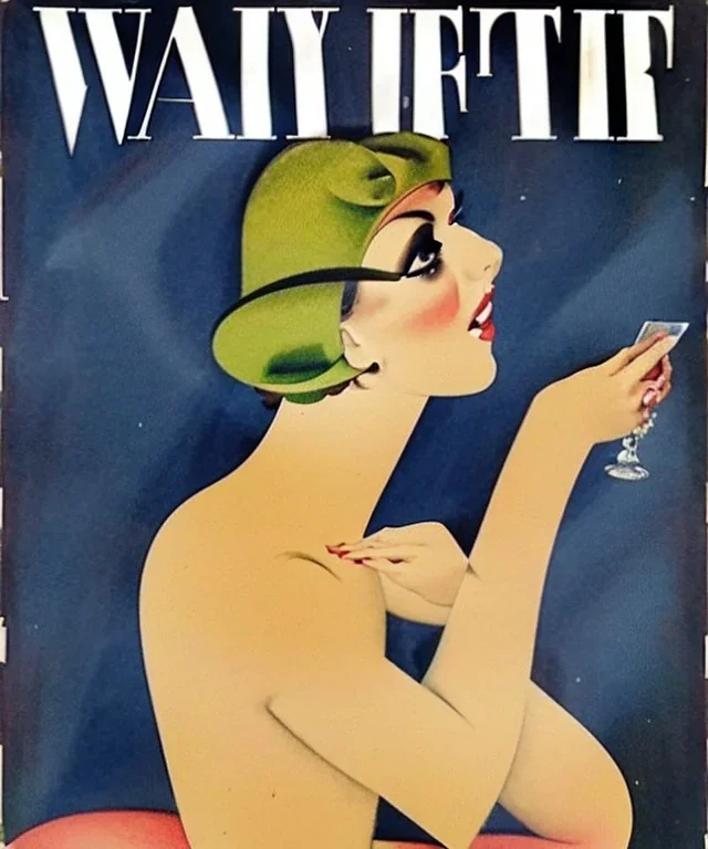 Front Cover of Vanity Fair. Art by "Eduardo García Benito" Benito. 30s of the twentieth century.