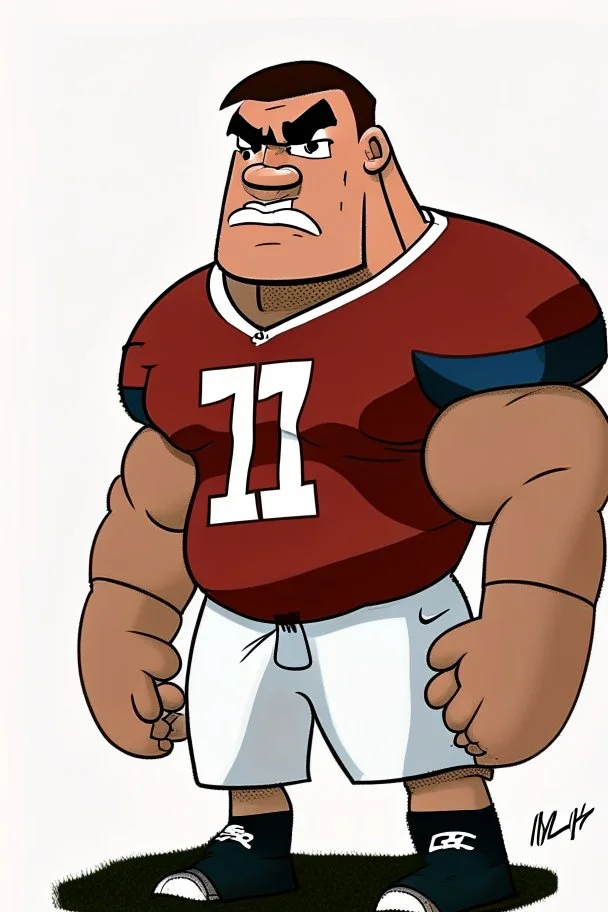 Caleb said American football player cartoon 2d