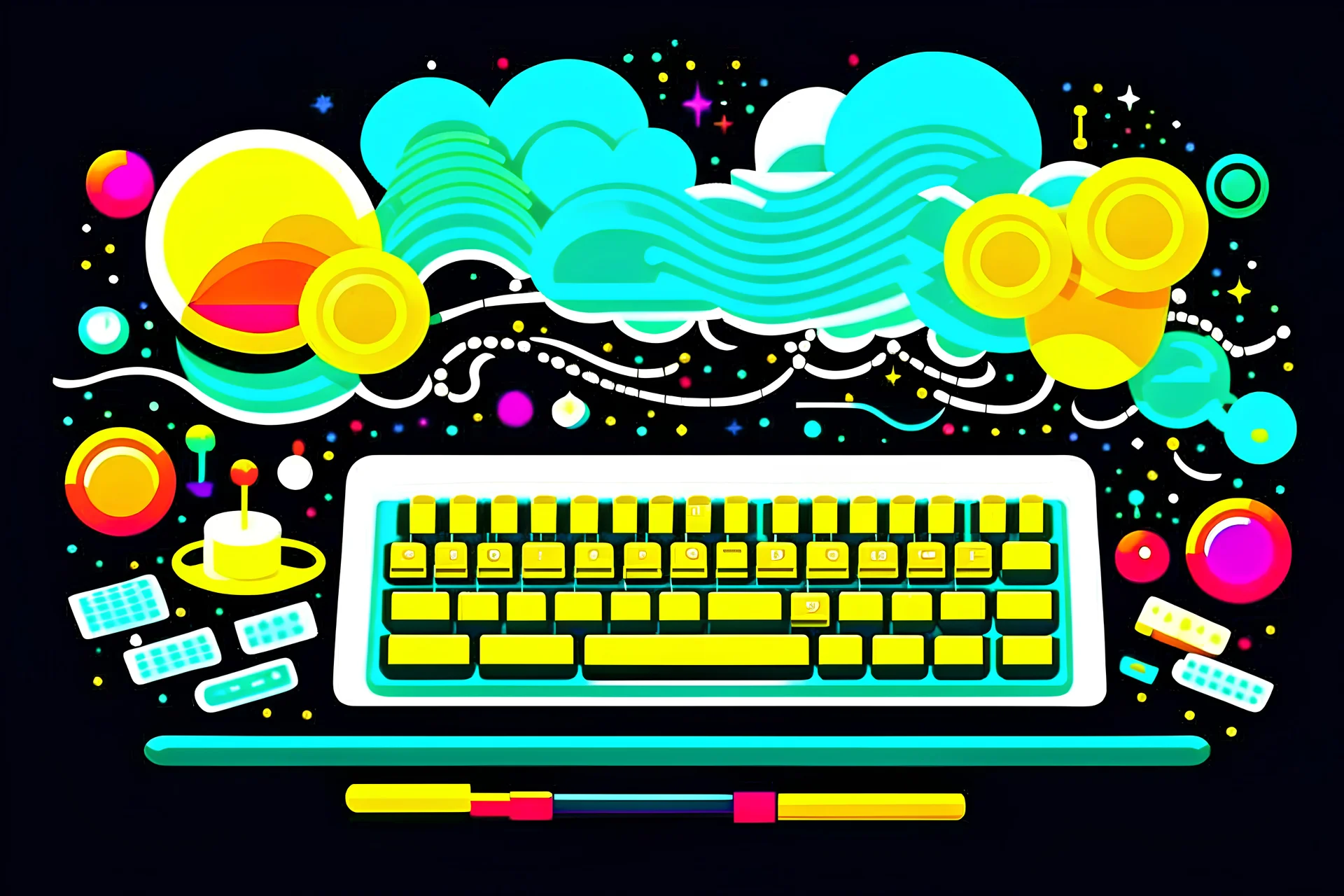 Banner creative typing