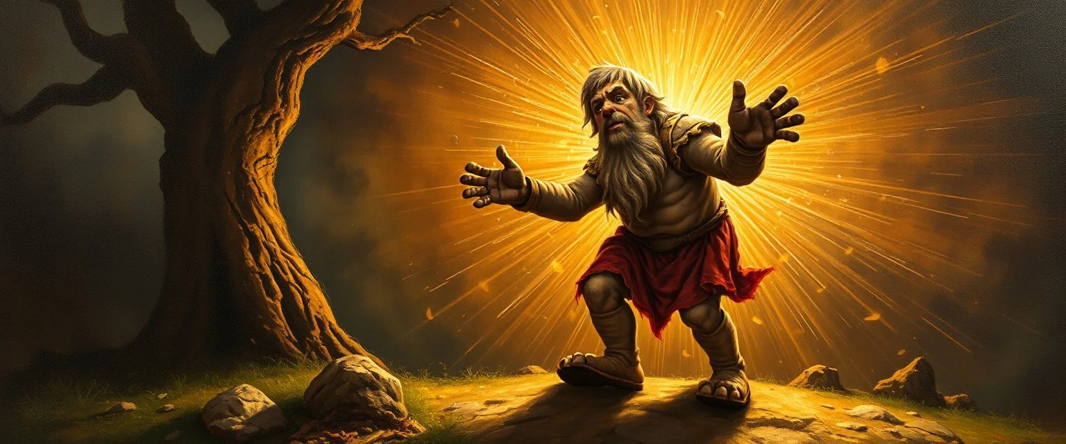 master oil painting by Rembrandt, good afternoon clay golem in radiant whirlwind, in the style of disney