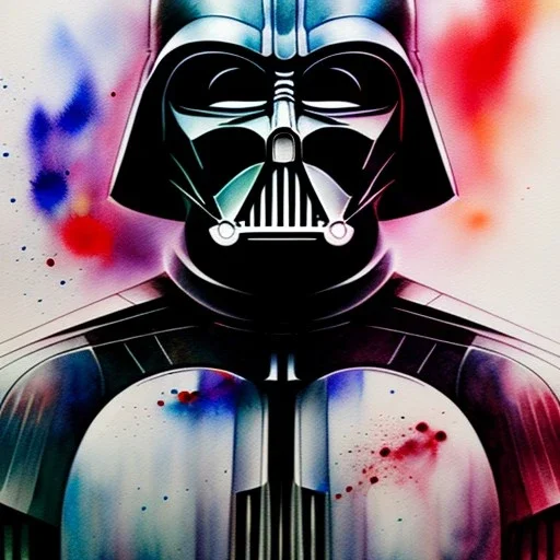 photorealistic darth vader, watercolor illustration by <agnes cecile> <Yoji Shinkawa>, natural tones, ornate and intricate detail , soft smooth lighting, soft pastel colors,