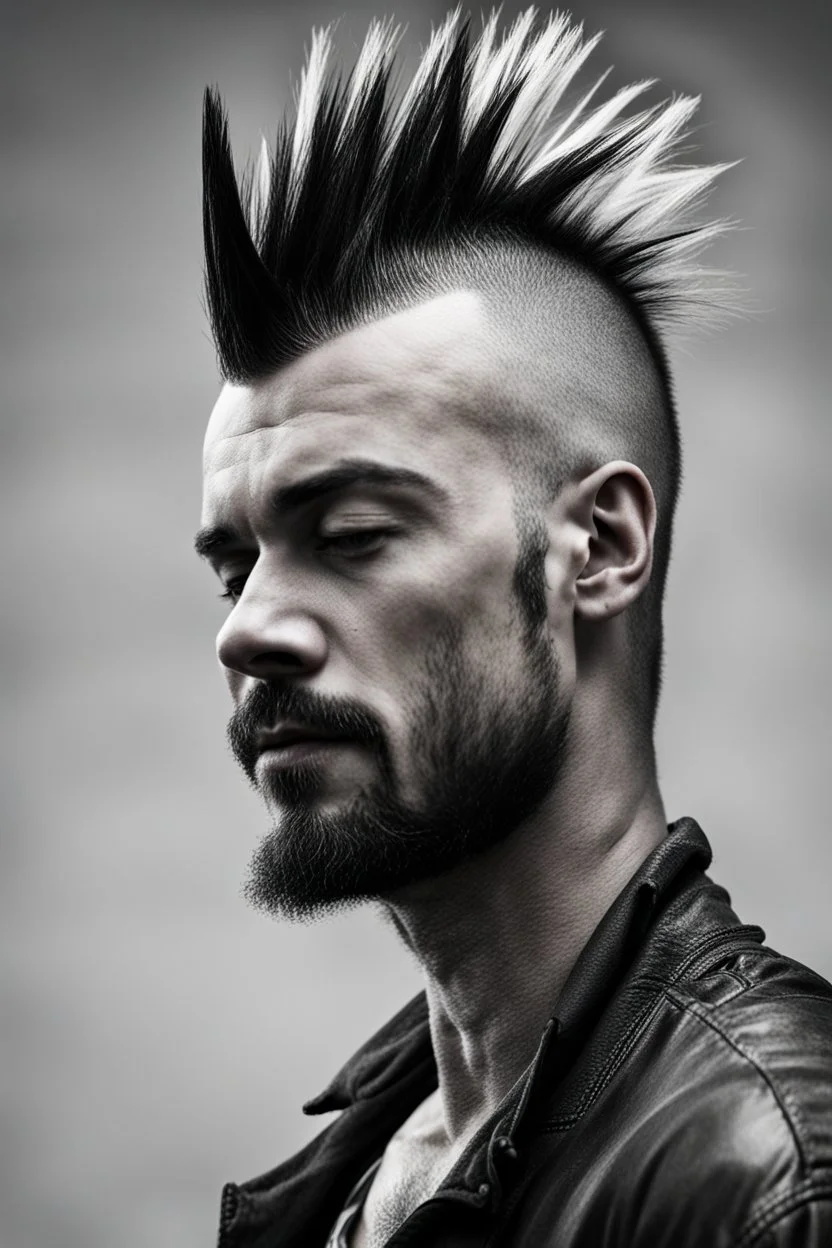 Man with a mohawk