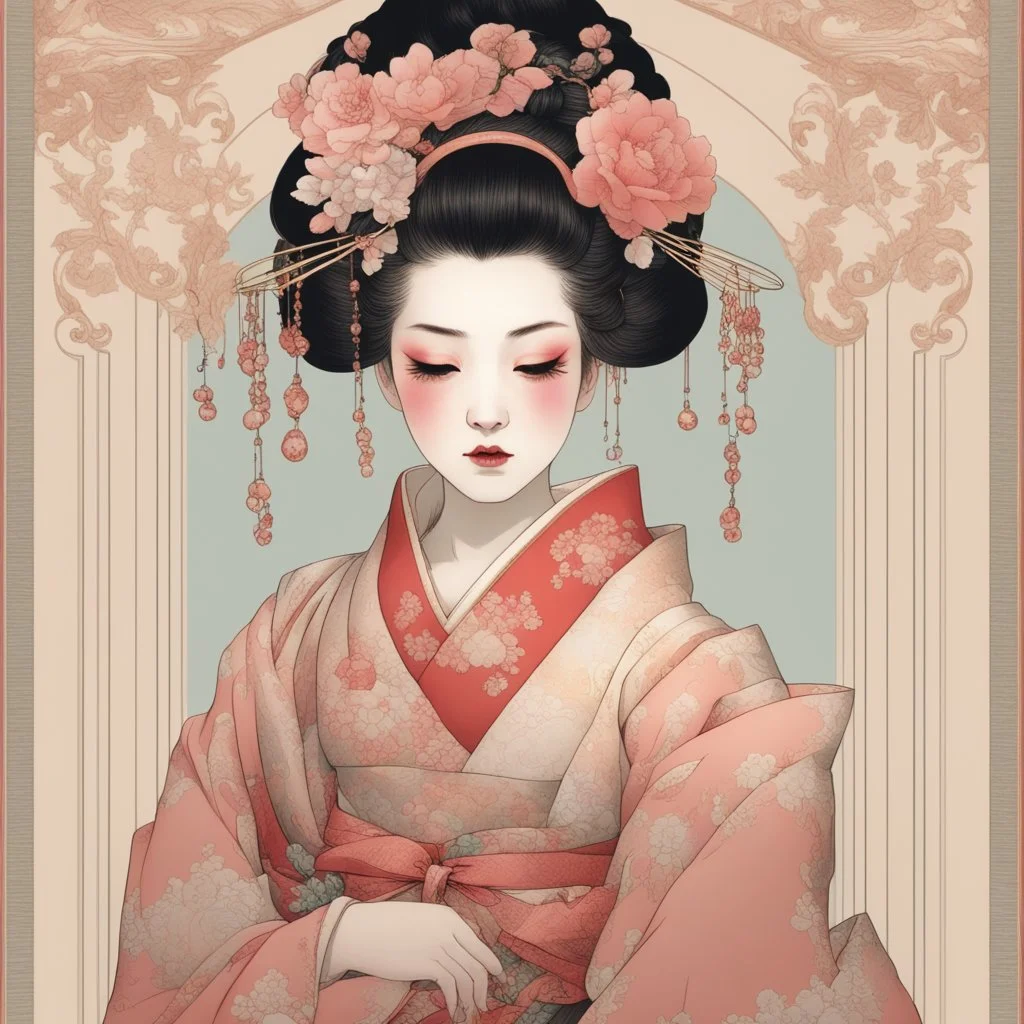 baroque art aesthetic geisha