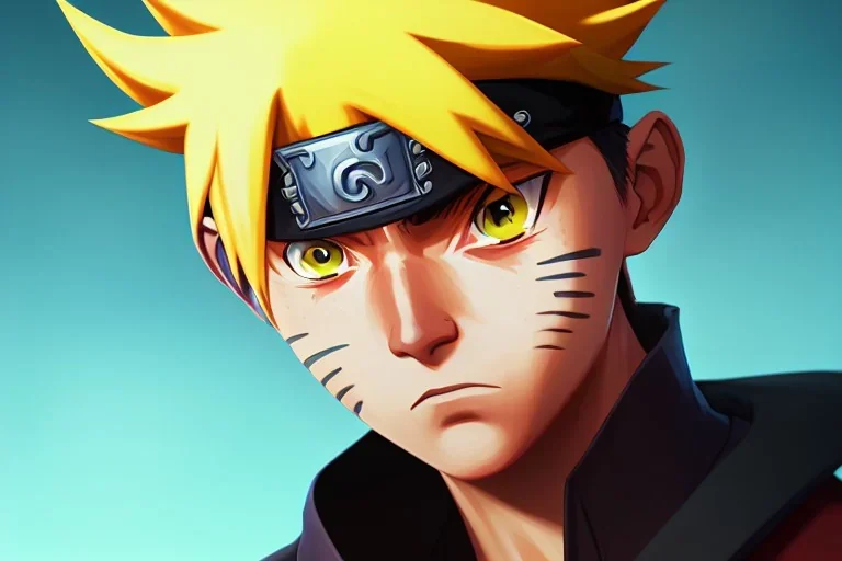 Portrait of Naruto by Jake Bartok