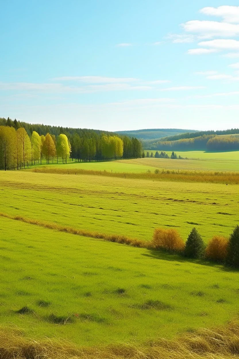 fields and forest and grassy flatlands