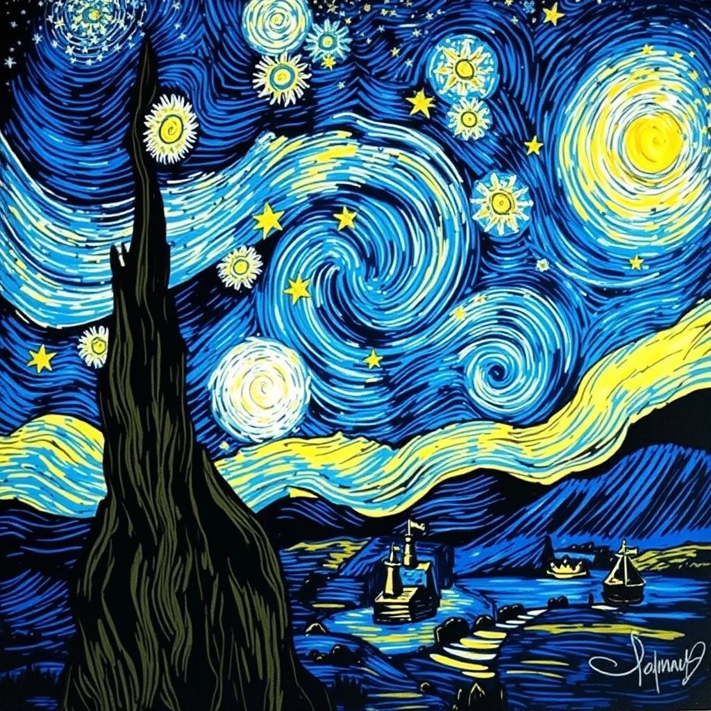Van Gogh's Starry Knight.
