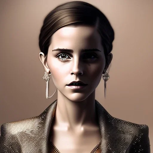 Emma Watson gagged, wide open mouth, woolitize, frida, wide angle shot, full torso, intricate, oil on canvas, masterpiece, expert, insanely detailed, 4k resolution, retroanime style, cute big circular reflective eyes, cinematic smooth, intricate detail, soft smooth lighting, soft pastel colors, painted Renaissance style