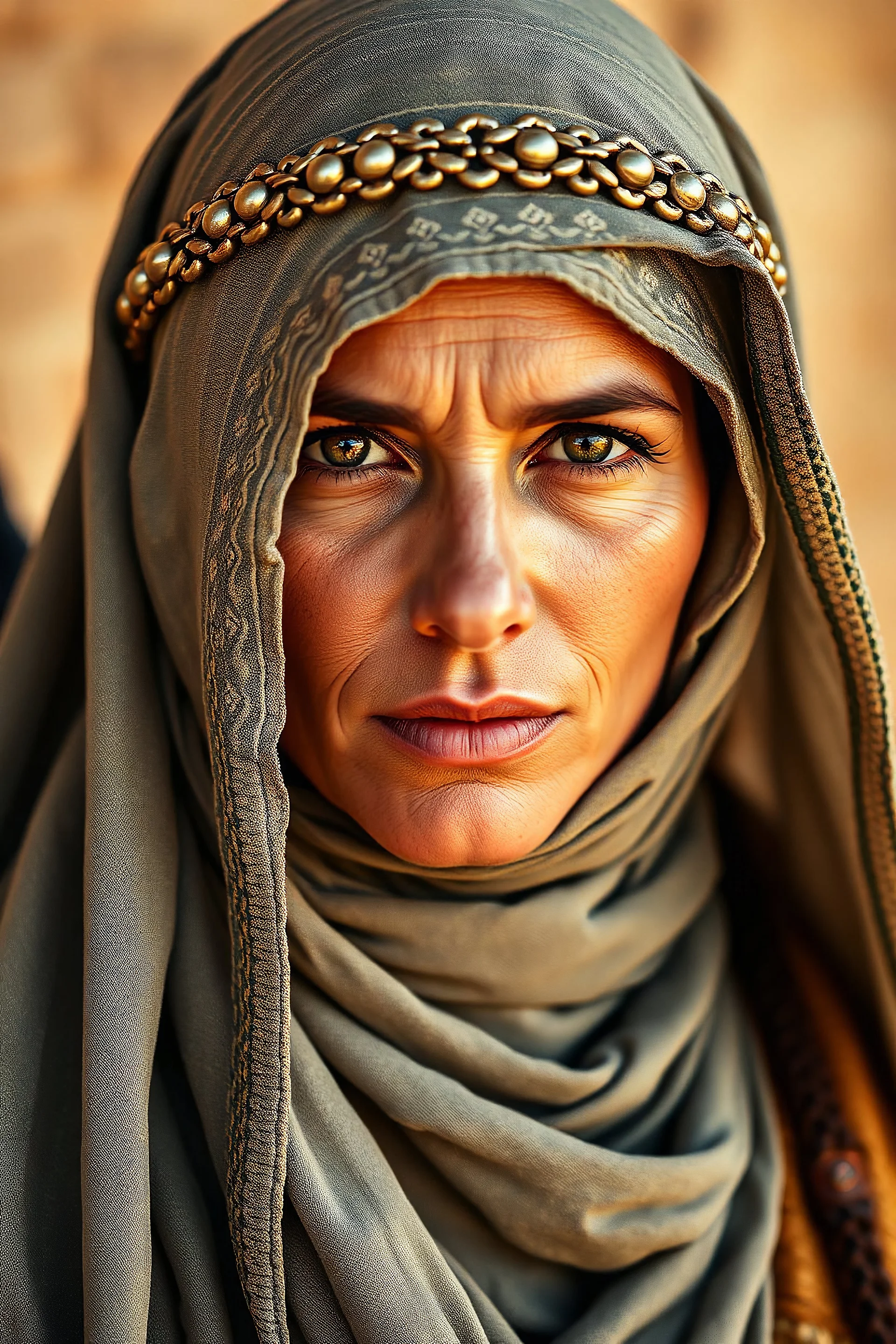 Portrait of a woman Sheik warrior