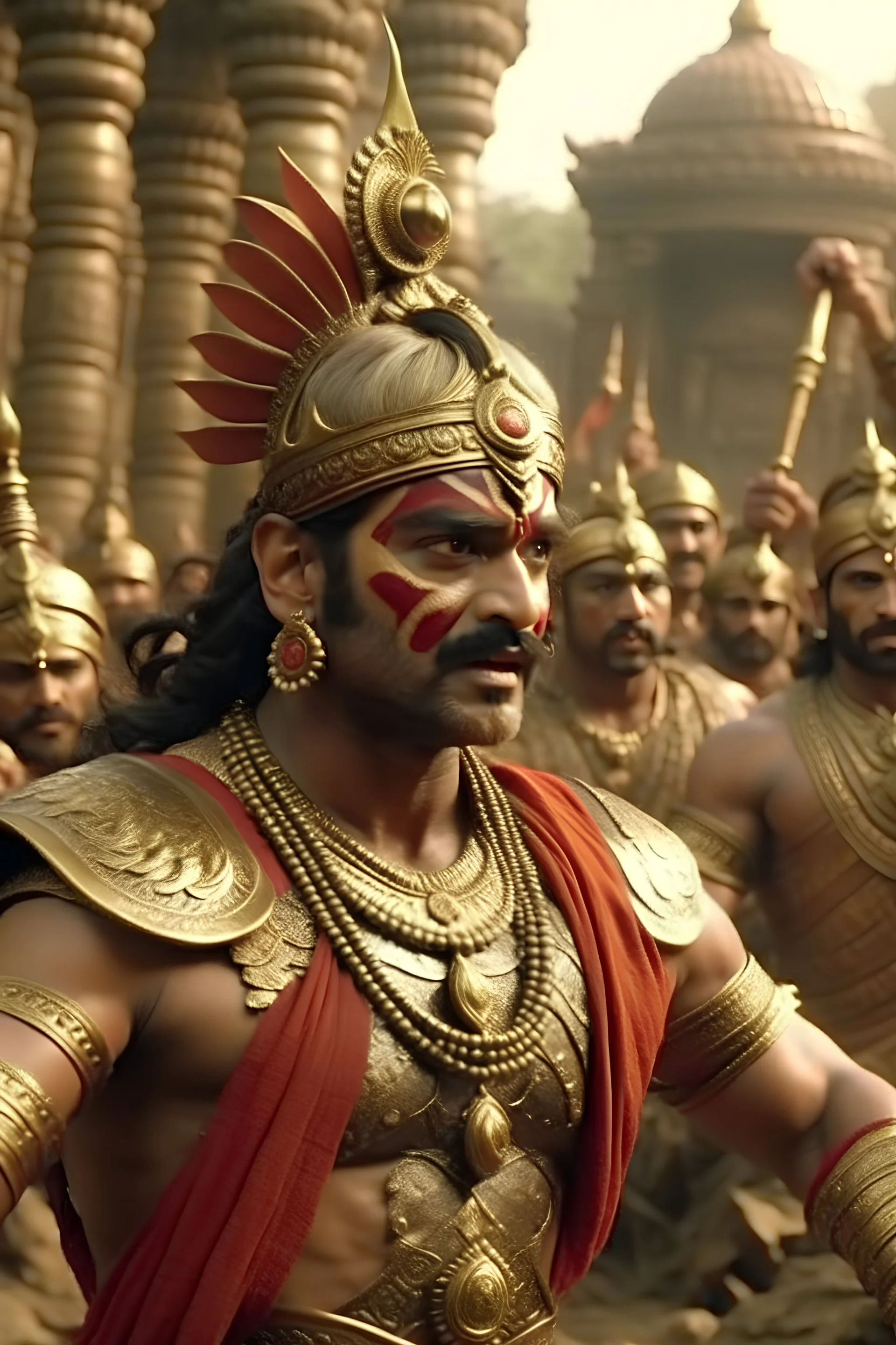 war image of arjun from mahabharat war