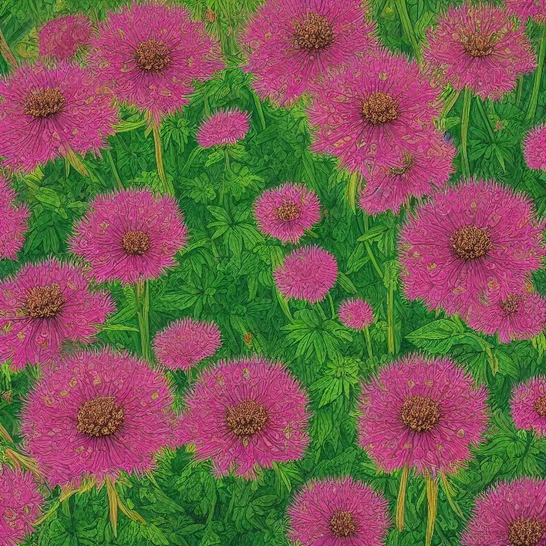 a highly detailed oil painting of Astrantia, 4 k resolution, 8 k resolution, high resolution, surface design pattern