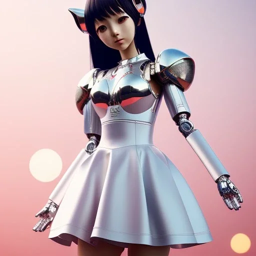 beautiful smooth realistic Japanese catgirl robot body, run, cat aye, extremely sharp detail, finely tuned detail, ultra high definition, 8 k, unreal engine 5, ultra sharp focus, accurate wings