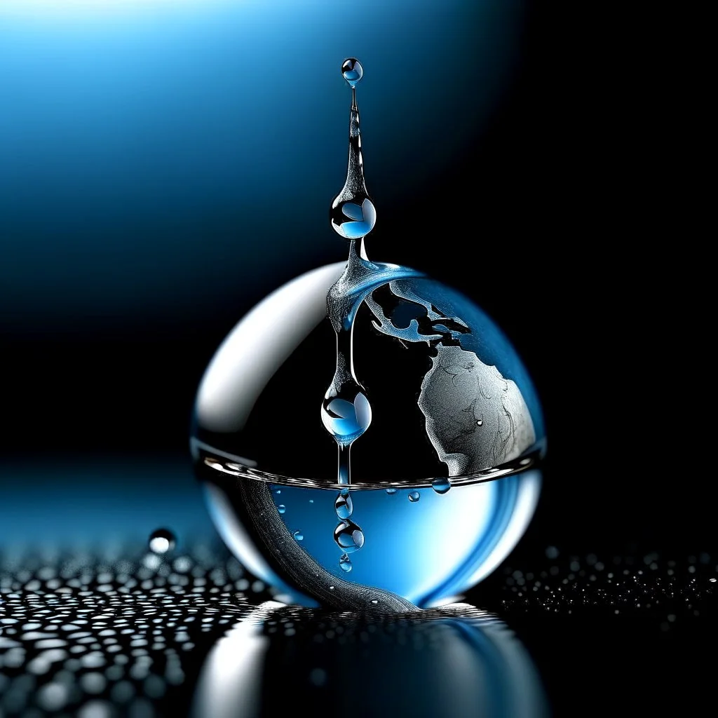 The Earth is shaped like a drop of water